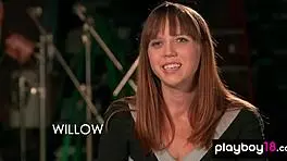 petite babe willow, spank me blindfolded for the first bdsm cameras