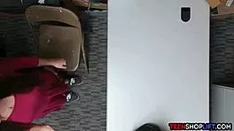 lingerie thief stripper caught by security in the act