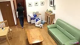 ugly old men creampie busty japanese teen maid rough doggystyle at work!