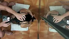 Milf Chokes Down Cum in Bondage Blowjob!