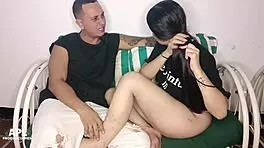 New roommate's huge curves and ass fucked hard by window part 1