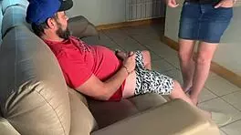 Roommate Catches Me Stroking Then Craves Every Inch Of My Pulsing Cock