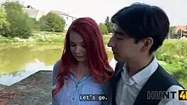 Hey stranger, watch me seduce and ride you while boyfriend stares