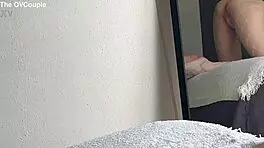 Neighbor lends throat for deep sloppy fun while bf's away