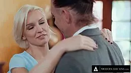 perfect wife sets up hot threesome surprise for husband with lookalike beauty