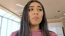 Violet's black tights torn for hardcore pounding