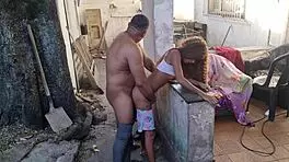 Slim latina teen takes it deep anal outdoors in homemade amateur pounding part one