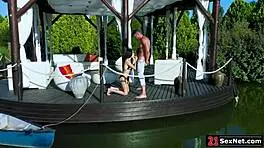 guy rams girlfriend's ass doggystyle outdoors 🍑💦 wild anal fuck!