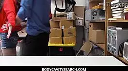 officer searches thief jericha jem's body deeply during intense arrest