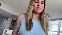 Braces teen Latina rides for creampie in household fantasy play