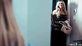 cowardly dude offers up hot reluctant blonde teen tasha reign to furious boss for licking and fingering