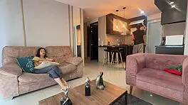 Hey, horny Latina neighbor craves hard pounding in front of her man 😈🔥