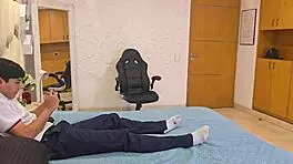 Cheating with lover huge cock pounding at husbands home