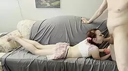 pronebone creampie hits her tight teen pussy so deep