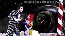 Joanna Angel Deepthroats Big Cock in Nightmare Before Christmas XXX Parody