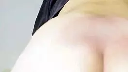 Stepsis begs not to cum inside during sneaky pussy rub creampie