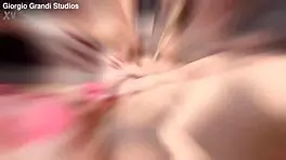 ria sunn feels anal fisting intensity with huge toy