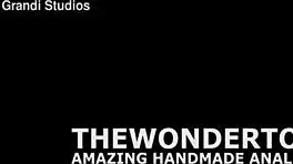 ria sunn feels anal fisting intensity with huge toy