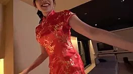 Seductive China Dress Bachelorette Delivers Slow Intense Creampie Sex Climax