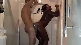 fernanda chocolatte bares her wet ebony pussy for baiano's raw creampie pounding 😈