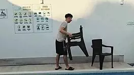 Shy Sunscreen Rub Turns Into Juliana's Big Cock Craving