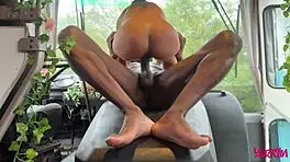 Curvy housewife rides black monster cock squirting in compilation