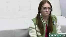 Therapist Dr Calvin Hardy Fucks Petite Patient Reese Robbins On Sofa