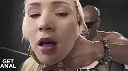 Curvy blonde, take that huge BBC balls deep in your ass?