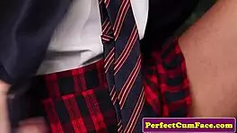 Teacher BLASTS Explosive Facial Cum On British Face POV Slow Motion!