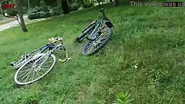 hey babe, wanna watch us lick wet pussies outdoors?