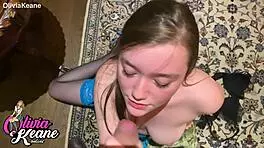 i just blasted a quick messy facial on my young girlfriend damn