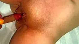 i'm loving these virgin tight pussies stretched by halloween dildos