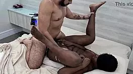 Novinha, ready for wild motel ride with two studs pounding? 🔥