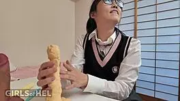 naughty asian student craves every thick dick she can find