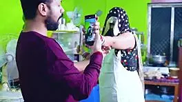 uhh big boobed indian babe fucked while cookin