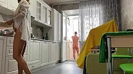 use this milf in kitchen for dripping cumshot!