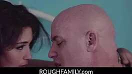 Rough deepthroat licking sweet shaved pussy with brooklyn gray