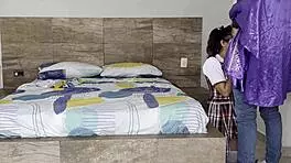 Innocent skinny student ravaged by perverted priest's cock