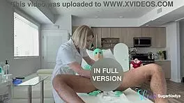 Latex nurse drains monster cock in hospital fetish!