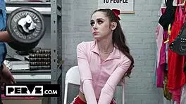 daisy mall thief busted nicky's monster cock bangs her out of trouble