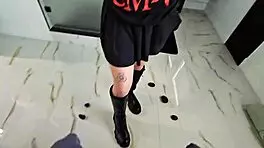 goth penelope reed bends over begging for my hot cum to complete her dirty spell pov ride