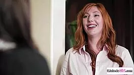 lesbian staff double penetrate busty milf client