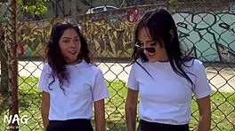 hot latina college girls skip class for wild lesbian pussy licking and scissoring 🔥👅