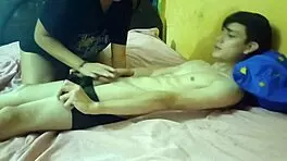 hot 18yo stepsis deepthroats me while i masturbate in my room