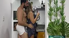 Brutal Kitchen Pounding Assault