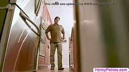 petite ebony jeni angel fucks her boss hard at work 🔥🍑😍