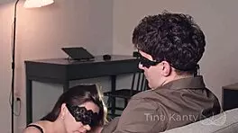 Real couple indulges slow sensual breast sucking foreplay with juicy wet pussy licking