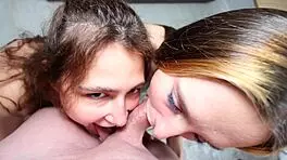 daddy me and this slut share your cock in wild anal threesome