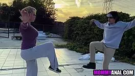 blonde milf mommy takes monster cock deep in tight ass