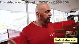 Slutty Big Tit Blonde Waitress Shares Big Black Dick With Ebony Friend Public Diner!